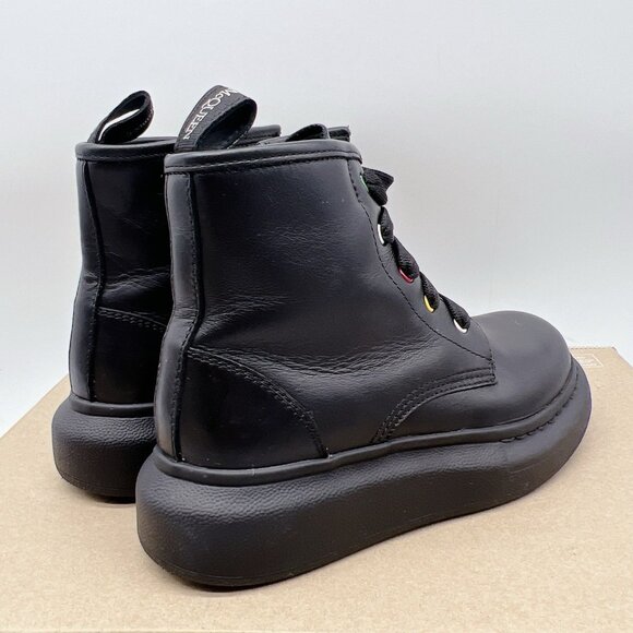 ALEXANDER MCQUEEN Hybrid Lace-up Boots BLACK/ Multi Leather Kids EU 30/ US12 - Picture 7 of 13
